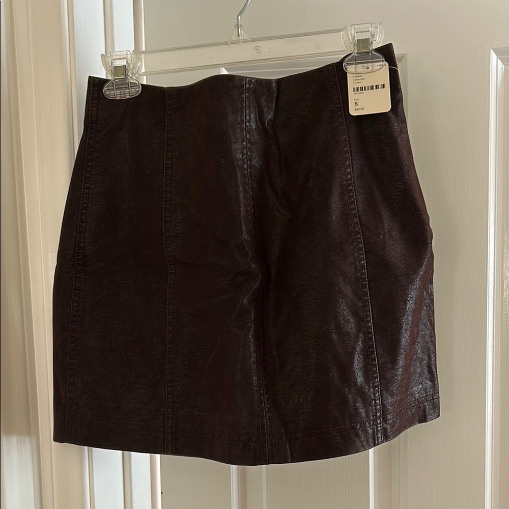 Dark Brown Mini Skirt